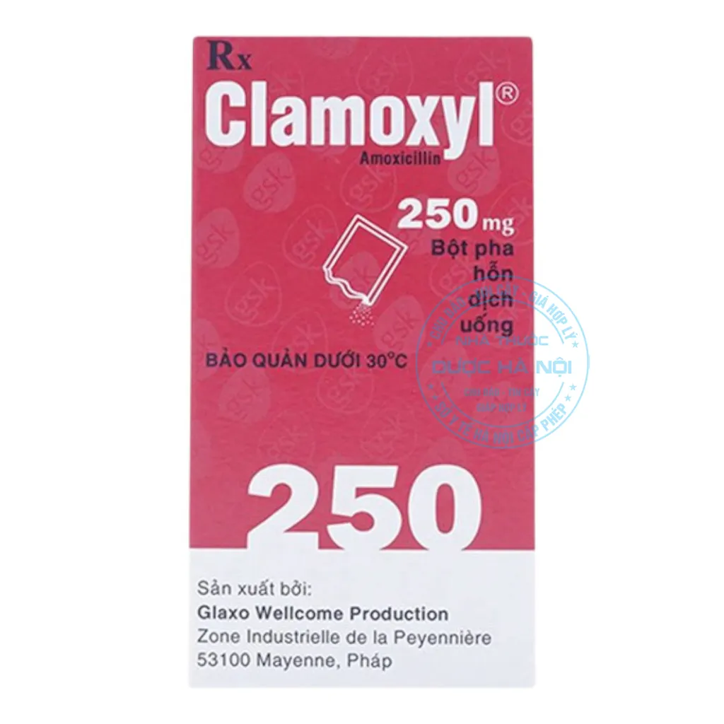 Thuốc Clamoxyl 250mg