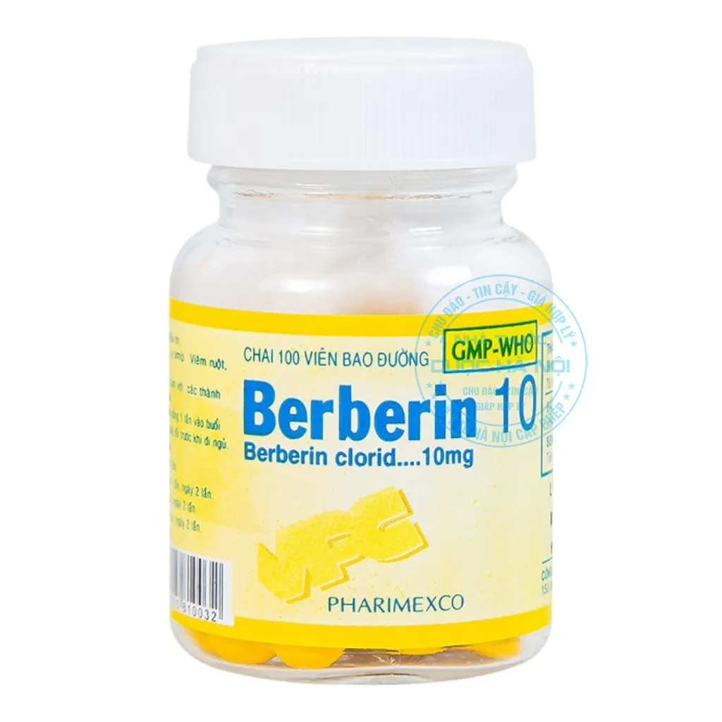 Thuốc Berberin 100v Bao Đường