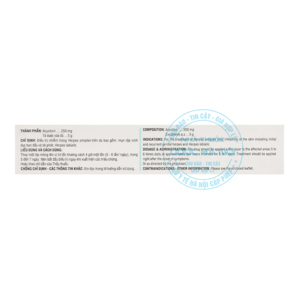 thuốc kem bôi Medskin Clovir 5%