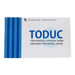 Thuốc Toduc 100mg thuốc điều trị nhiễm nấm (1 Hộp x10 viên)