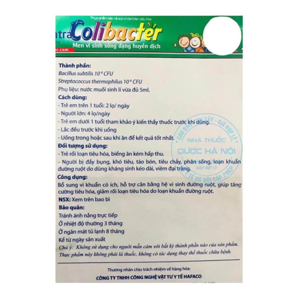 Men vi sinh Colibacter