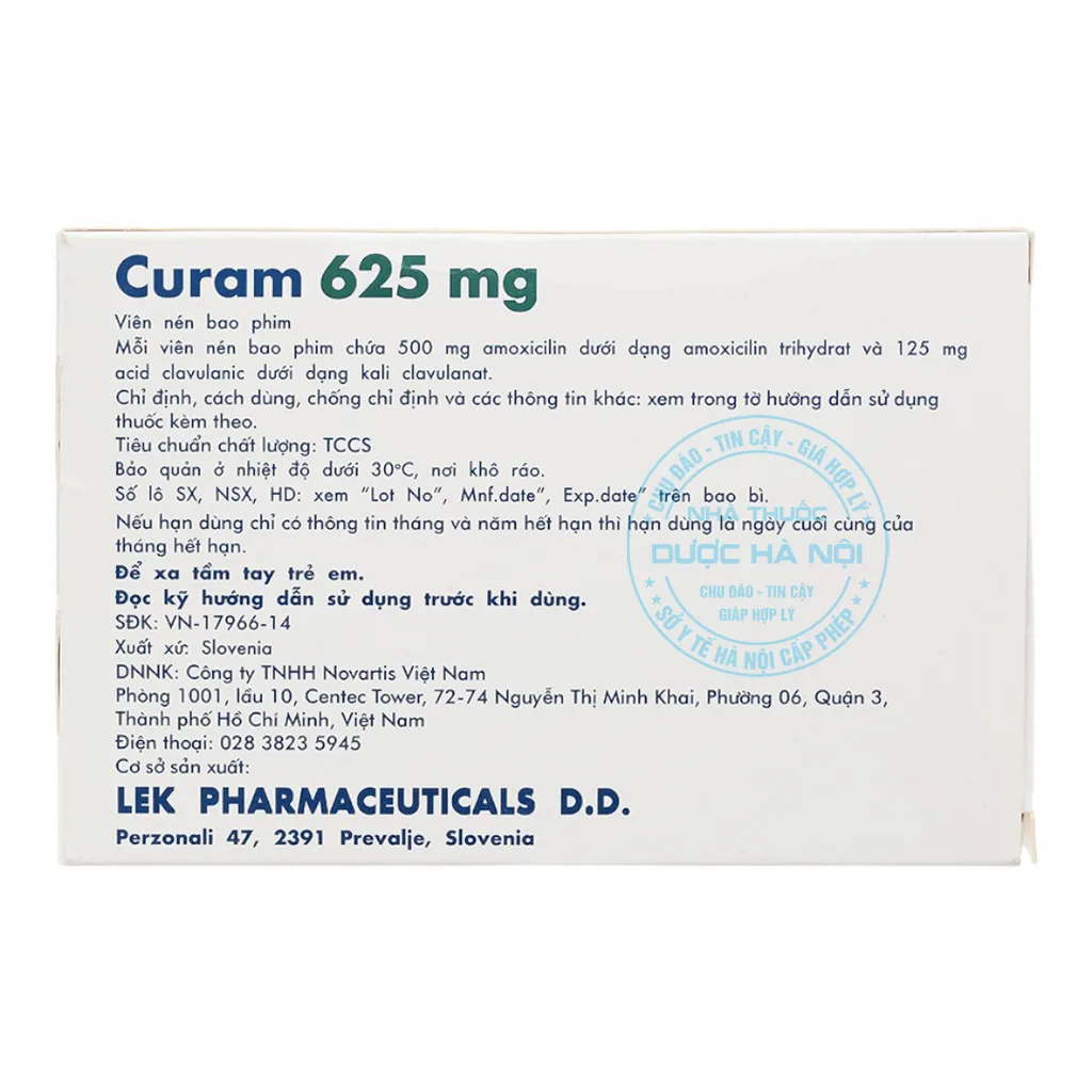 Thuốc Curam 625mg