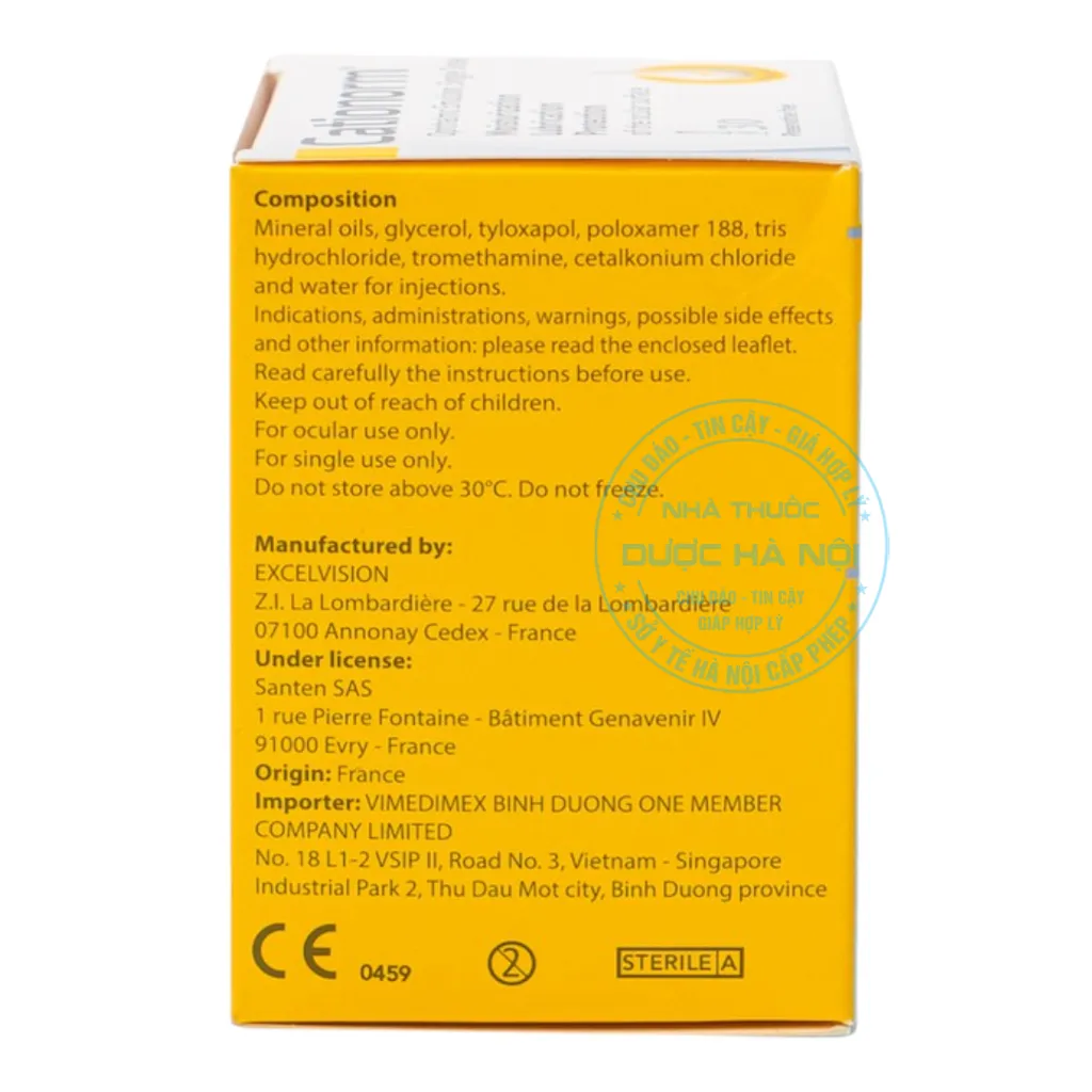 Nhỏ mắt Cationorm