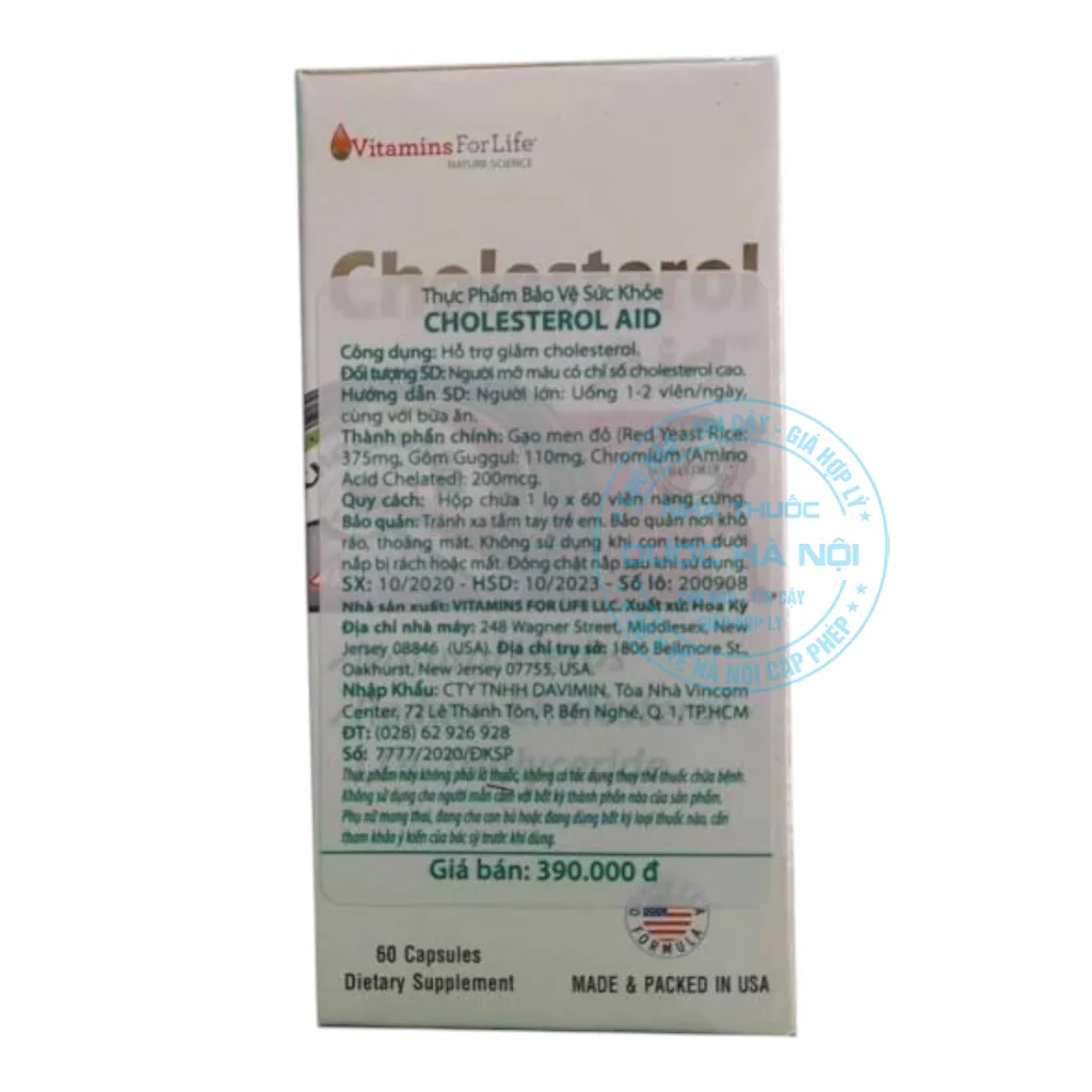 Viên uống Cholesterol Aid