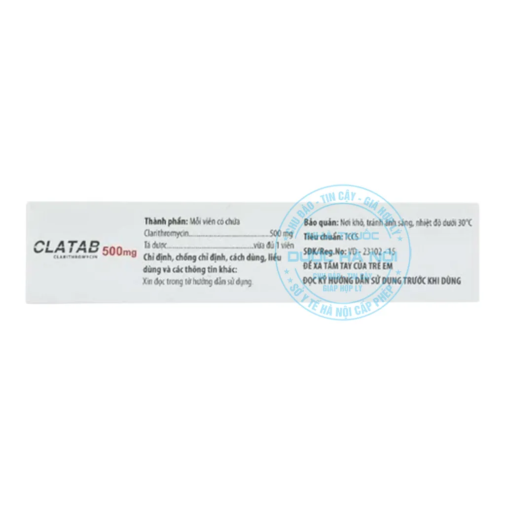 Thuốc Clatab 500mg