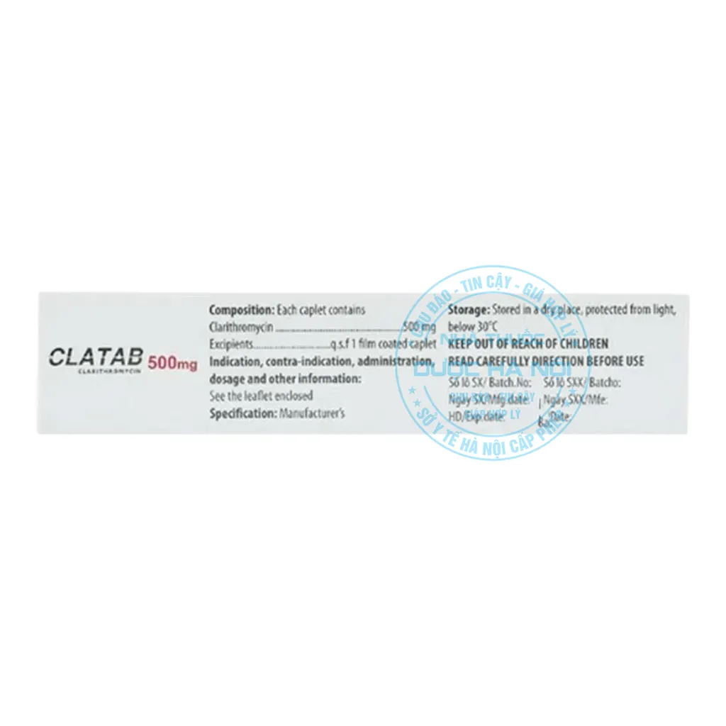 Thuốc Clatab 500mg