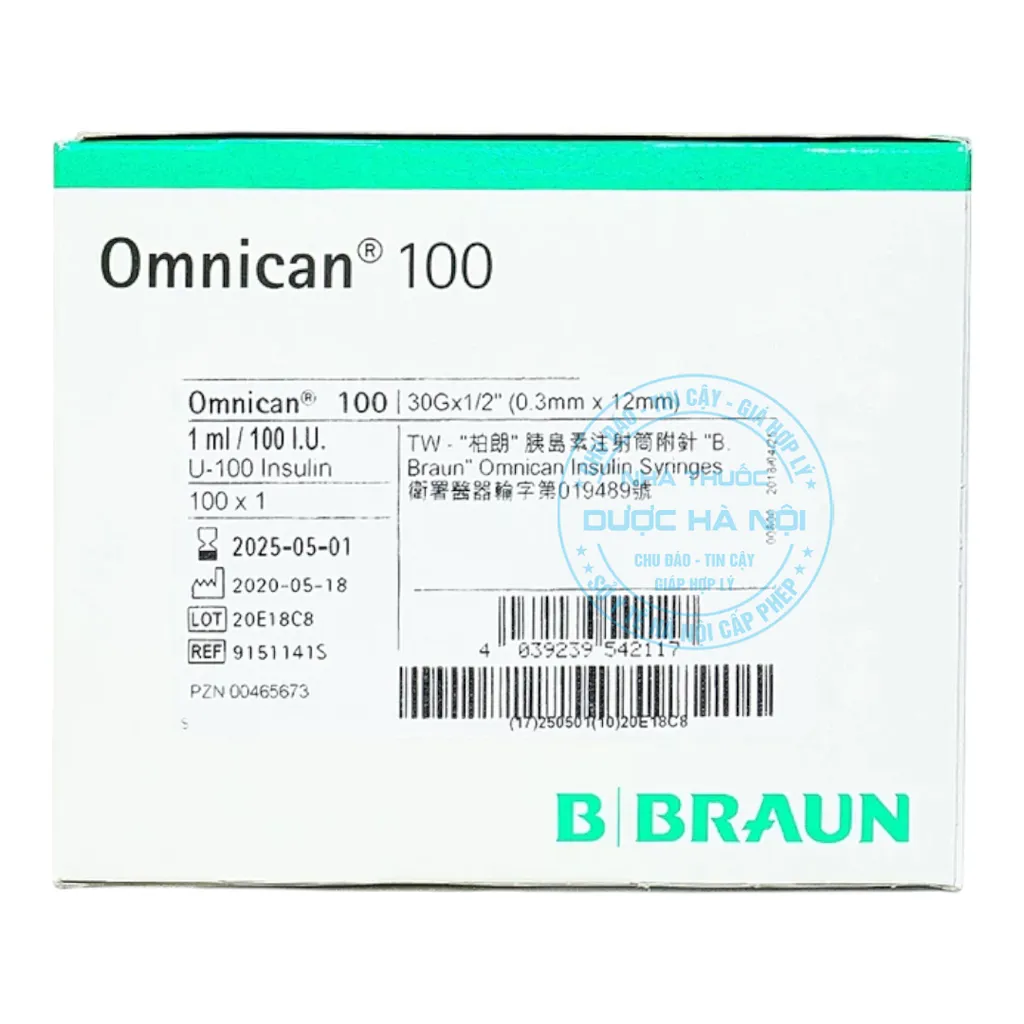 Kim tiêm Insulin B.Braun Omnican