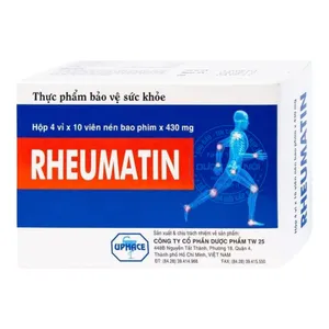 Viên uống Rheumatin hỗ trợ điều trị các vấn đề liên quan đến xương khớp