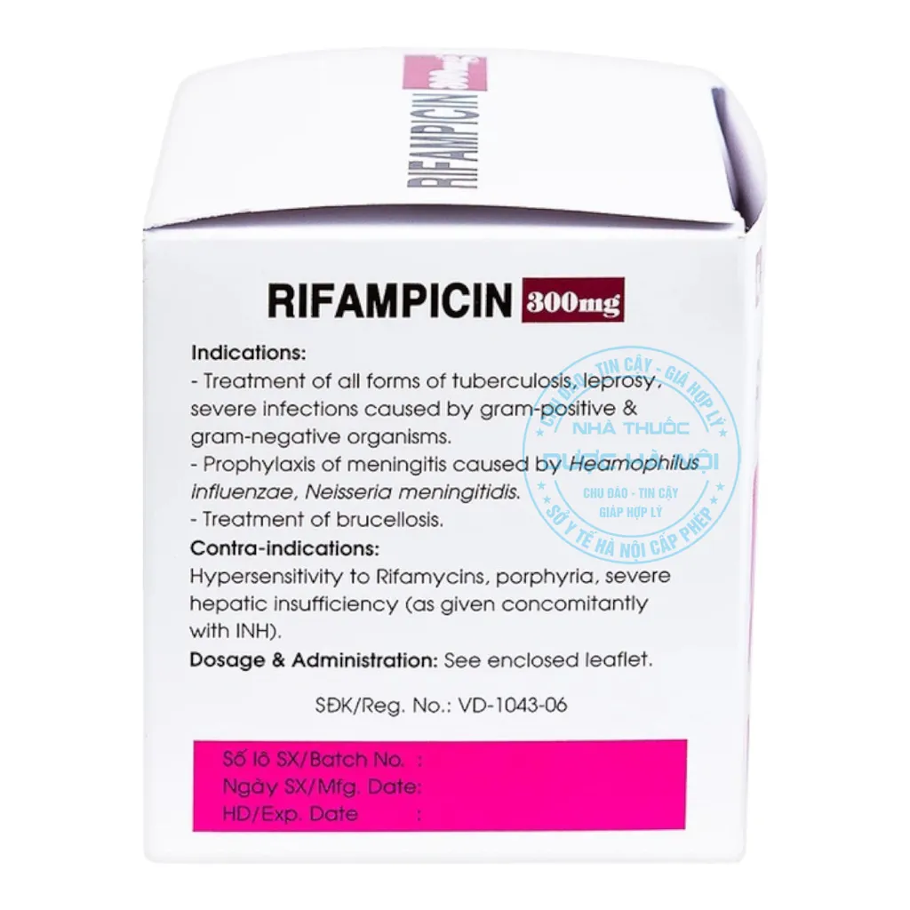 Thuốc Rifampicin 300mg Mekophar