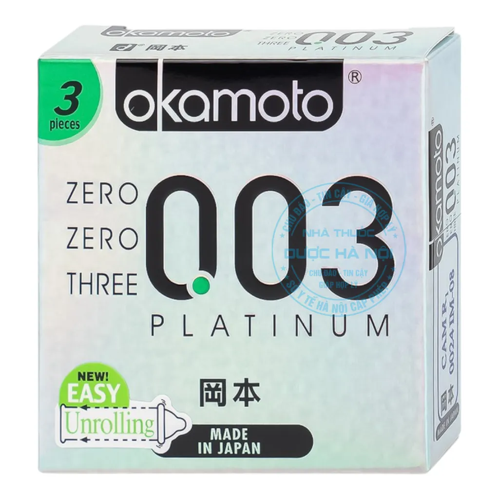 Bao cao su Okamoto 0.03 Platinum