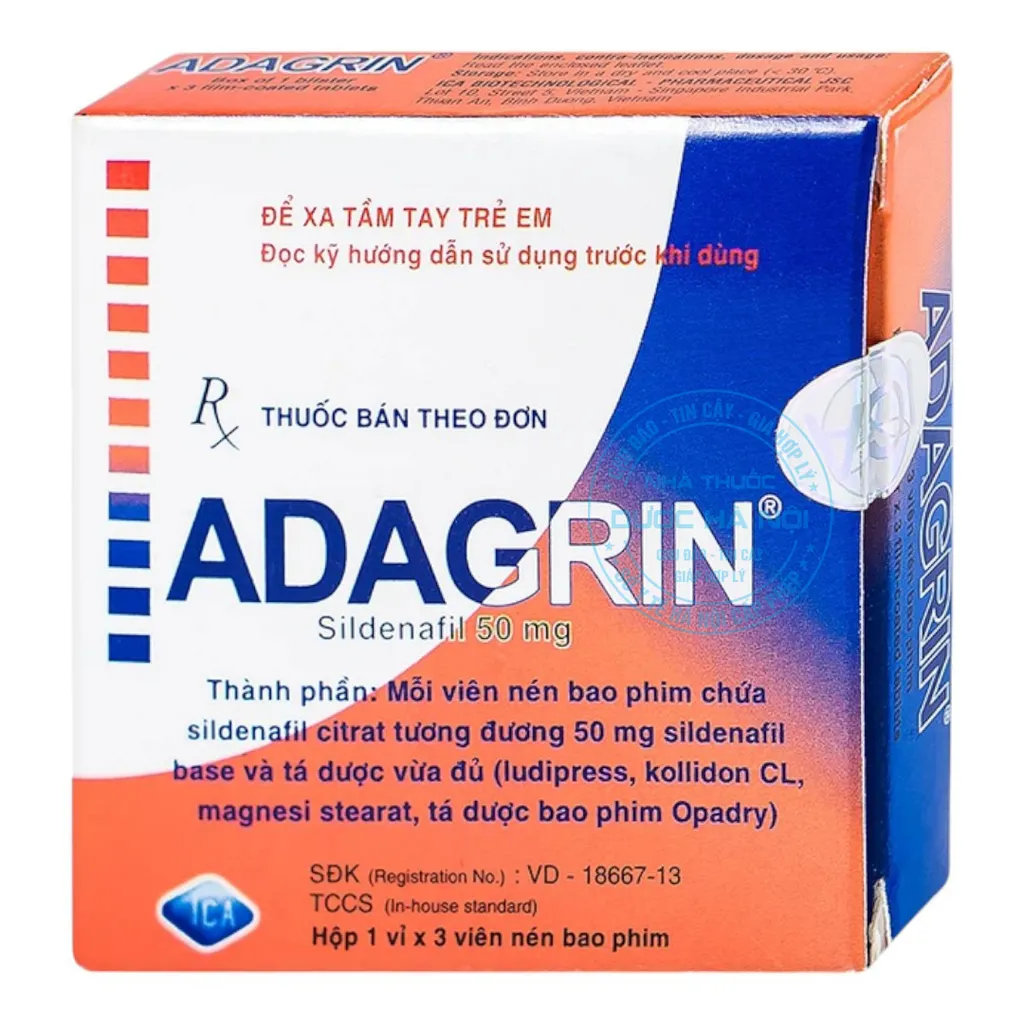Thuốc Adagrin 50mg