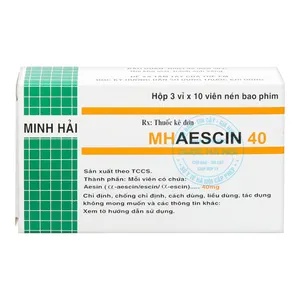 Thuốc MHAescin giúp cải thiện tuần hoàn máu và giảm đau đớn, khó chịu do vấn đề tĩnh mạch