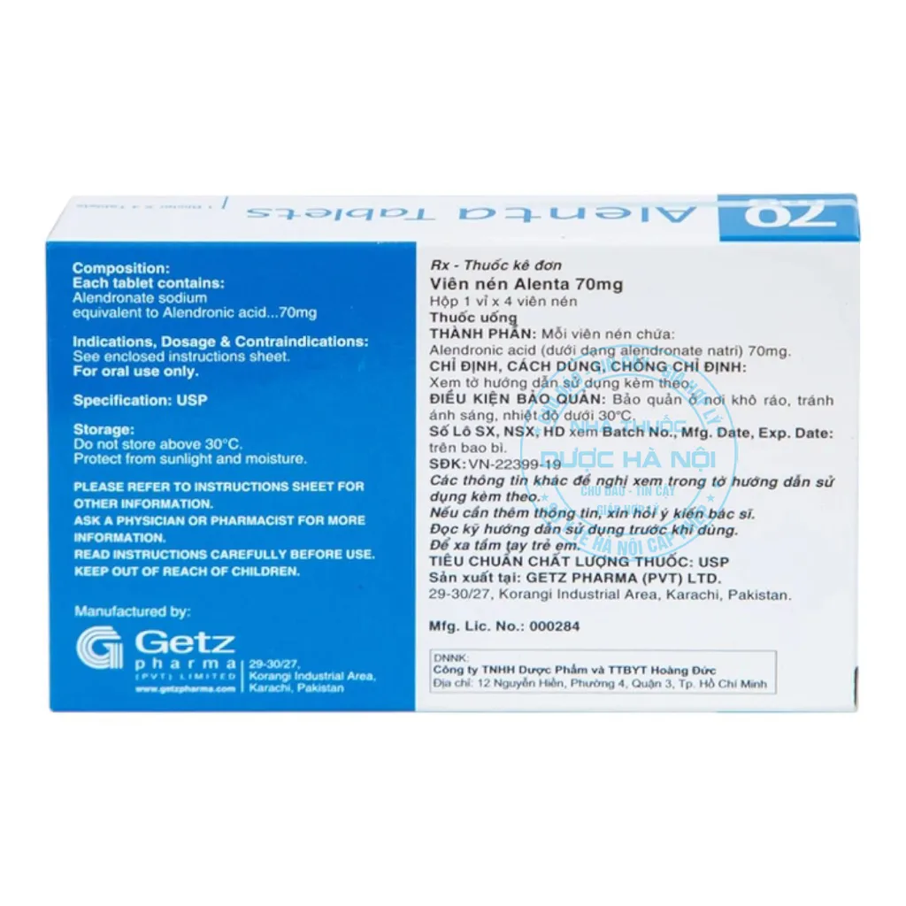 Thuốc Alenta 70mg