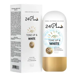 Kem chống nắng 24 Plus Tone Up& White 50++ bảo vệ da khỏi tác hại của tia UV