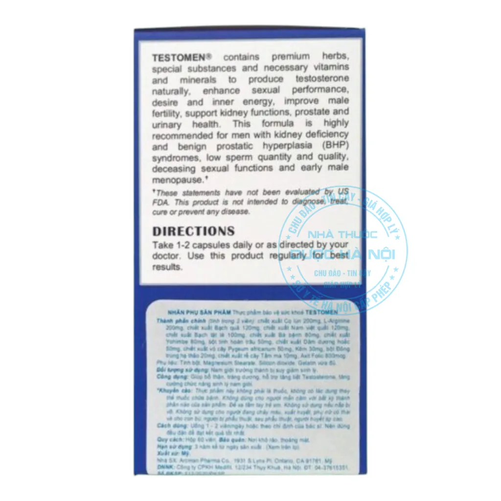 Viên uống Testomen