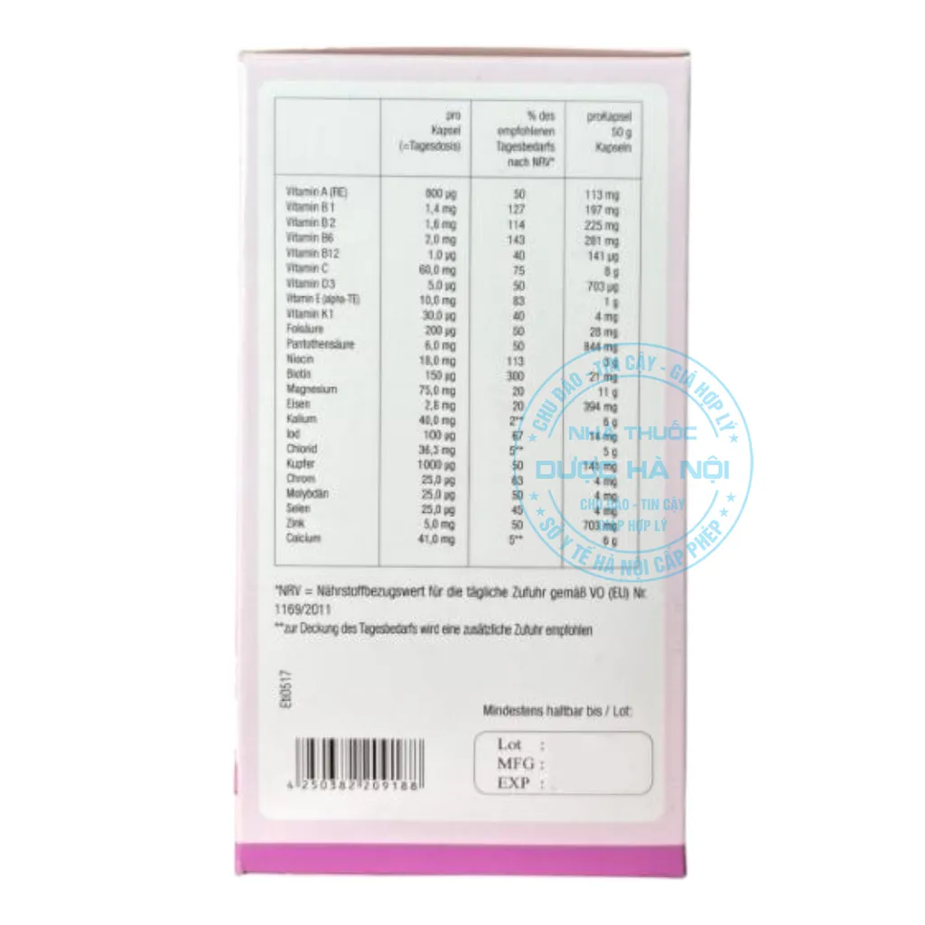 Viên uống A- Z kapseln Sanct Bernhard