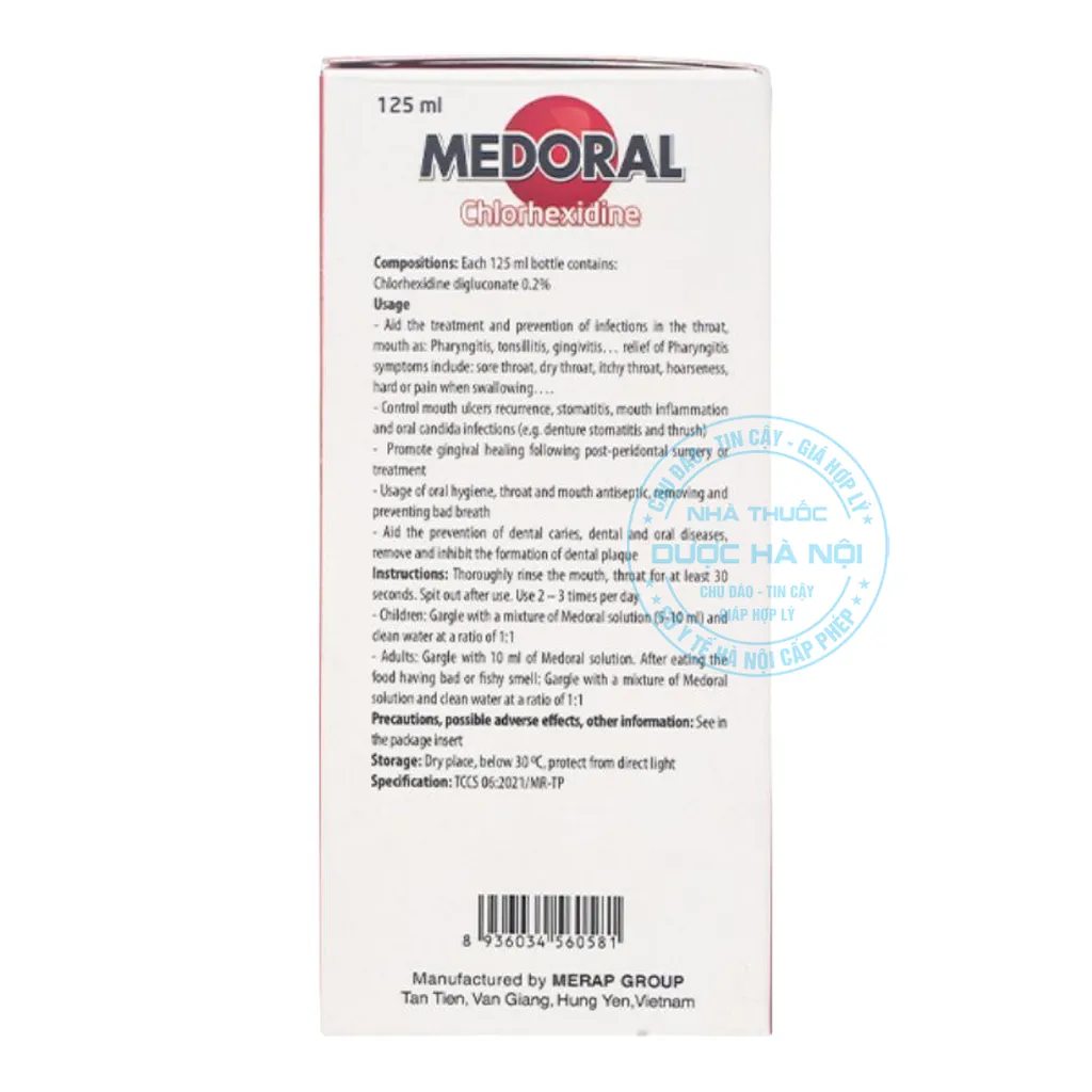 nước dụng miệng Medoral