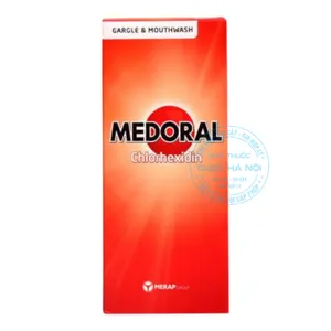 Nước súc miệng Medoral giúp hỗ trợ viêm họng, viêm amidan (Chai 125ml)