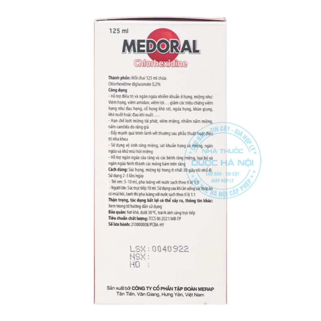 nước dụng miệng Medoral