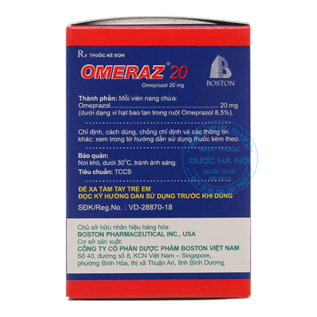thuốc Omeraz 20