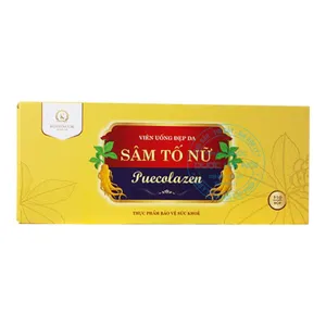 Viên uống đẹp da Sâm Tố Nữ Puecolazen (1 Hộp x 3 Lọ x 15 Viên)
