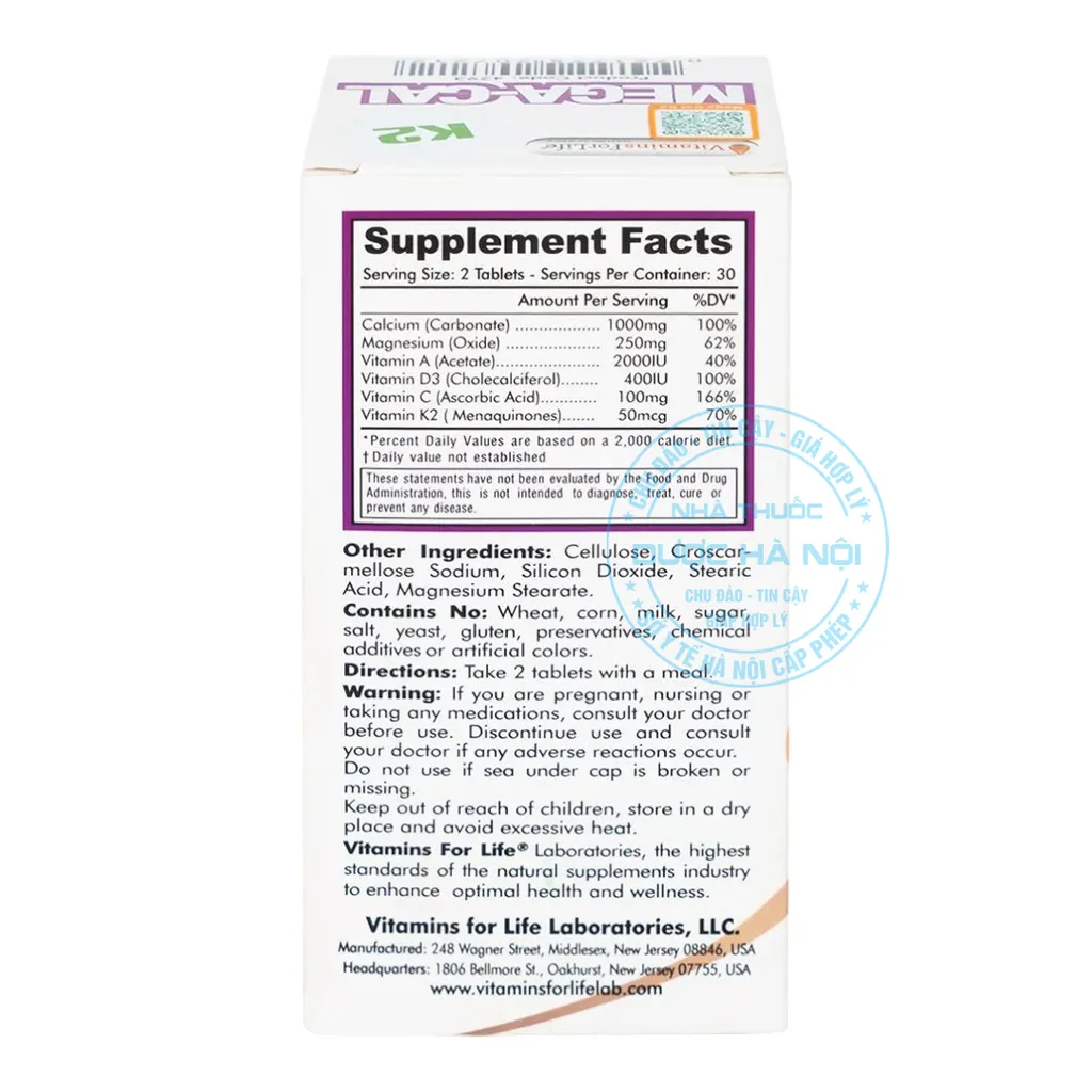 Viên uống Mega-Cal 1000