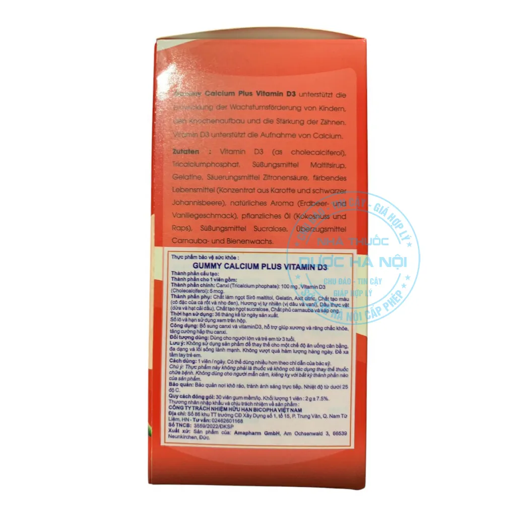 Gummy Calcium Plus Vitamin D3