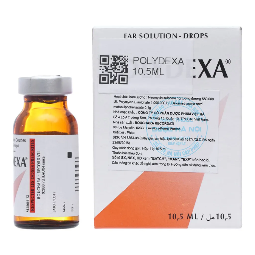 thuốc nhỏ tai ngoài Polydexa