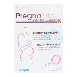 Bột uống Pregnasitol hỗ trợ điều hòa kinh nguyệt tăng khả năng thụ thai (Hộp x 60gói)