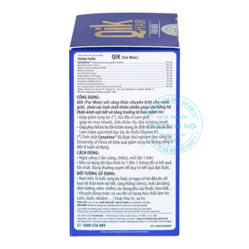 Viên uống Qik Hair For Men