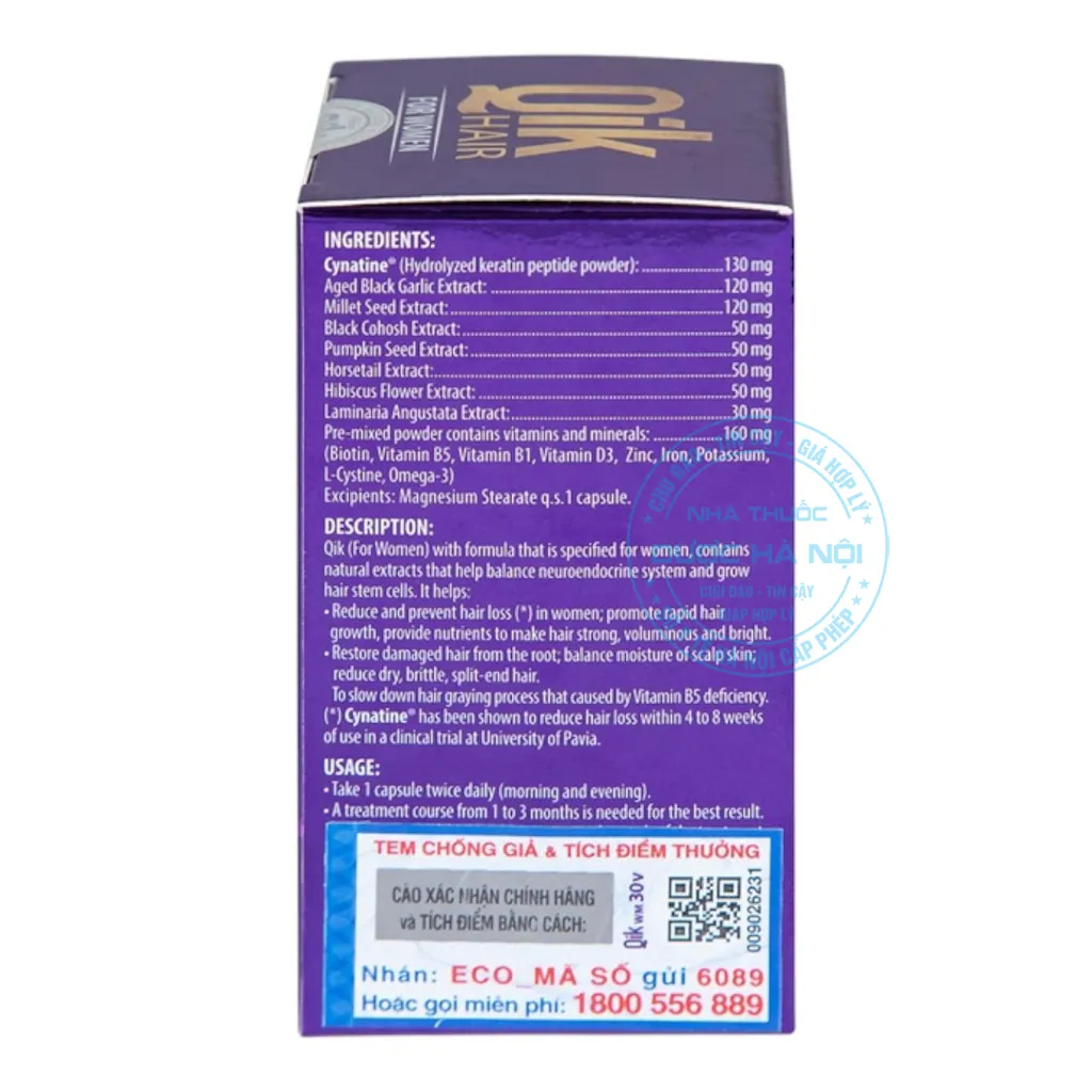 Viên uống Qik Hair For Women