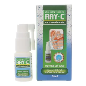 Xịt tai Ray-C công dụng cực kỳ hiệu quả trong vệ sinh tai