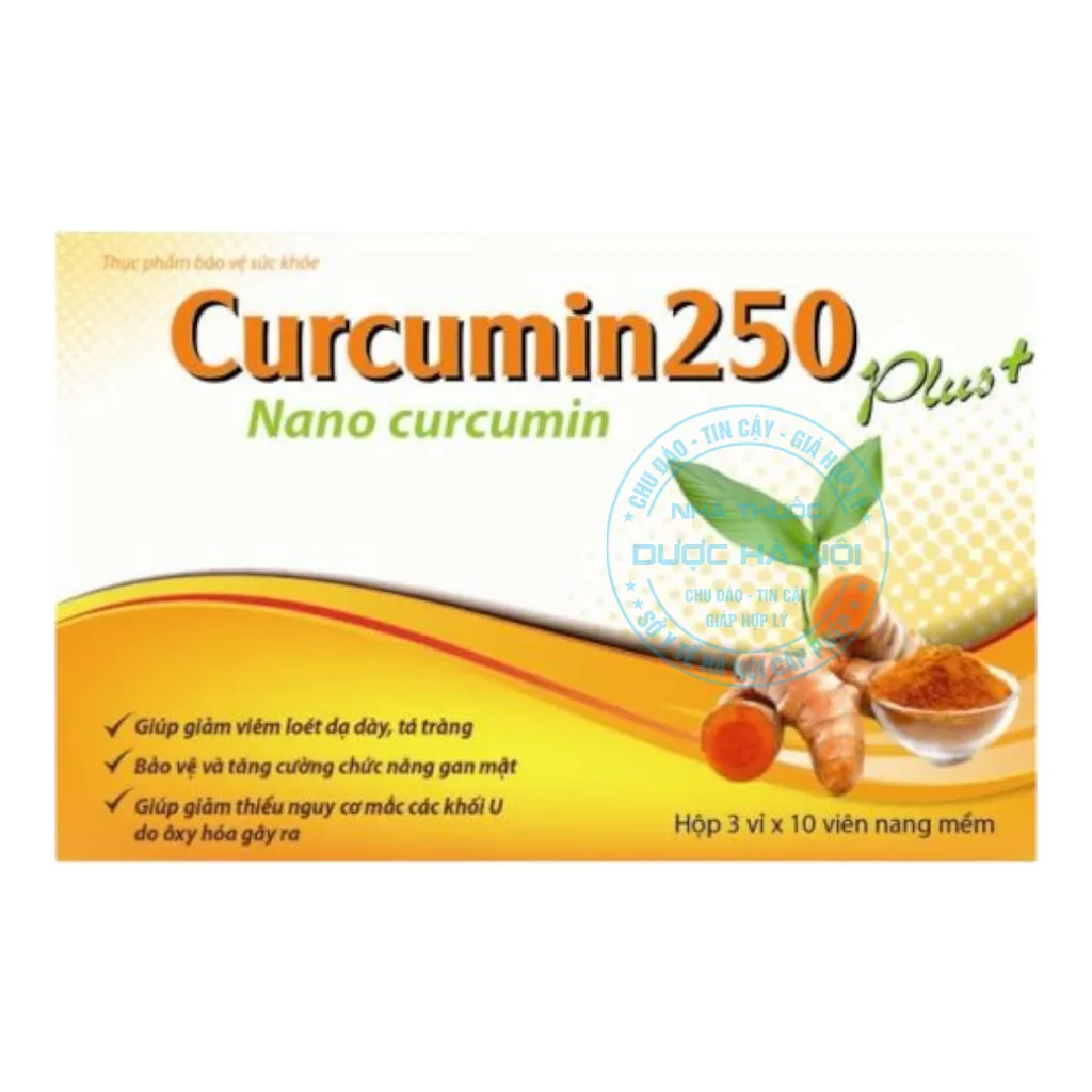 Viên uống NanoCurcumin 250mg Plus