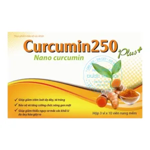 Viên uống NanoCurcumin 250mg Plus giải pháp cải thiện sức khỏe tiêu hóa