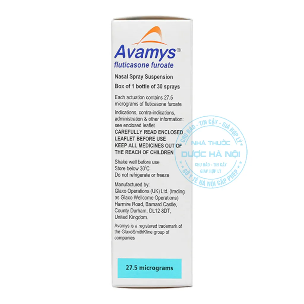 Thuốc xịt mũi Avamys 27.5mcg