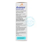Thuốc xịt mũi Avamys 27.5mcg