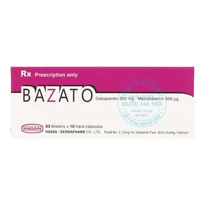 Thuốc Bazato 300mg điều trị các triệu chứng đau thần kinh