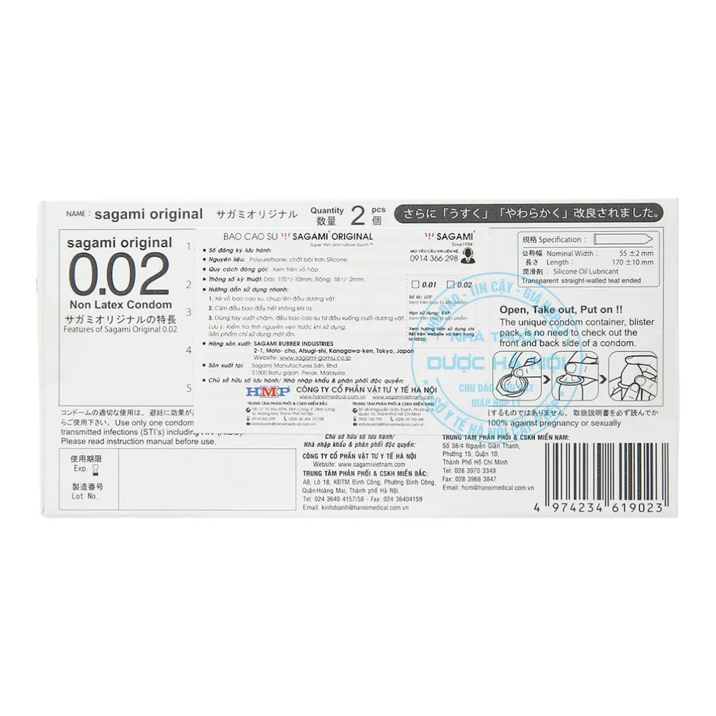 Bao cao su Sagami Original 0.02