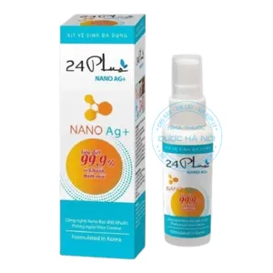 Xịt vệ sinh 24 Plus Nano Ag+ chăm sóc sức khỏe toàn diện