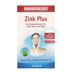 Viên uống Bakanasan Zink Plus giúp cải thiện tình trạng tóc rụng, tóc khô xơ