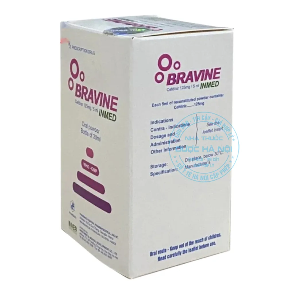 Thuốc Bravine Inmed 125mg/5ml
