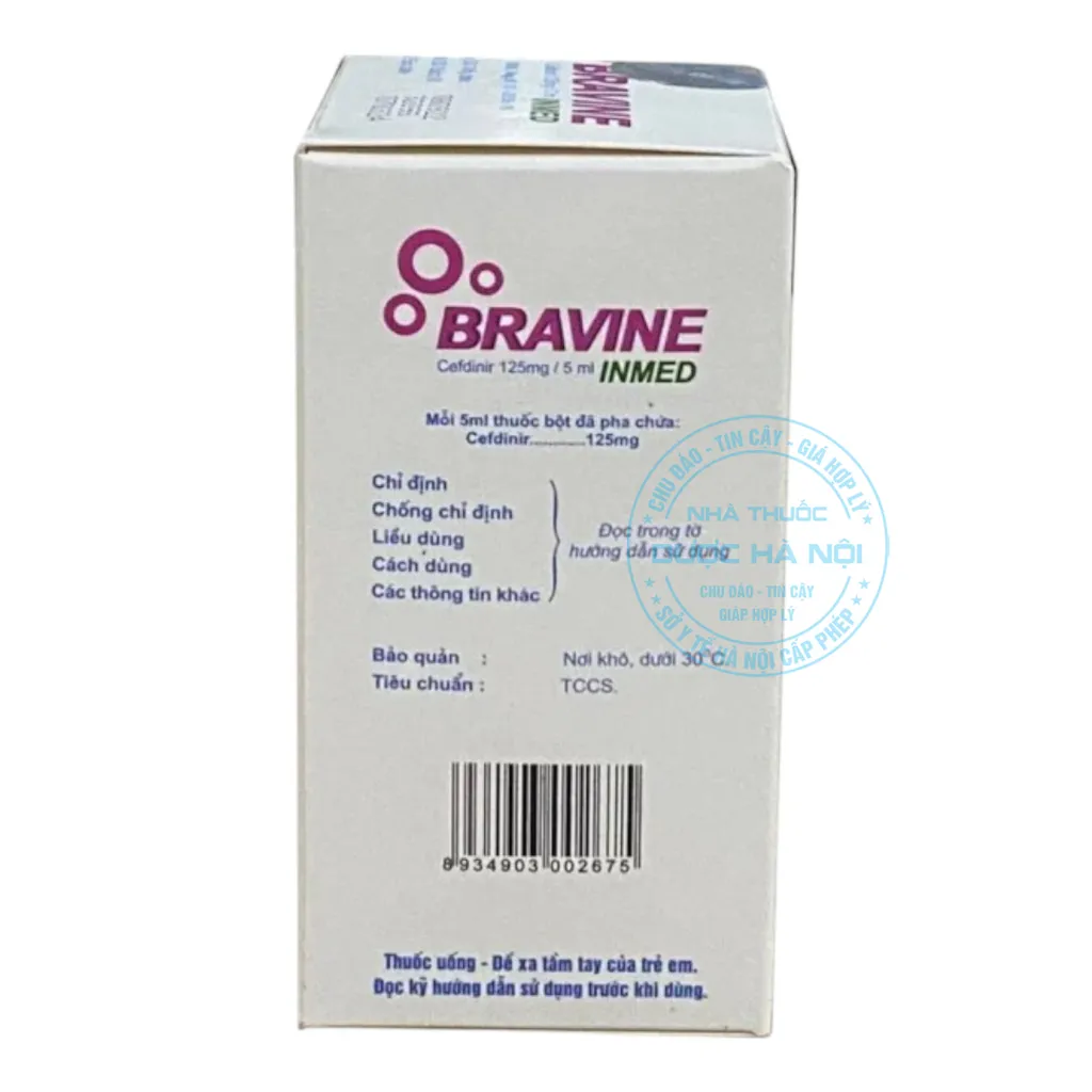 Thuốc Bravine Inmed 125mg/5ml
