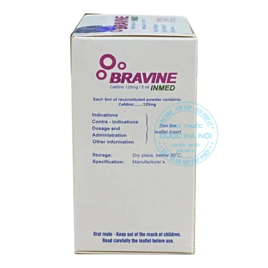 Thuốc Bravine Inmed 125mg/5ml