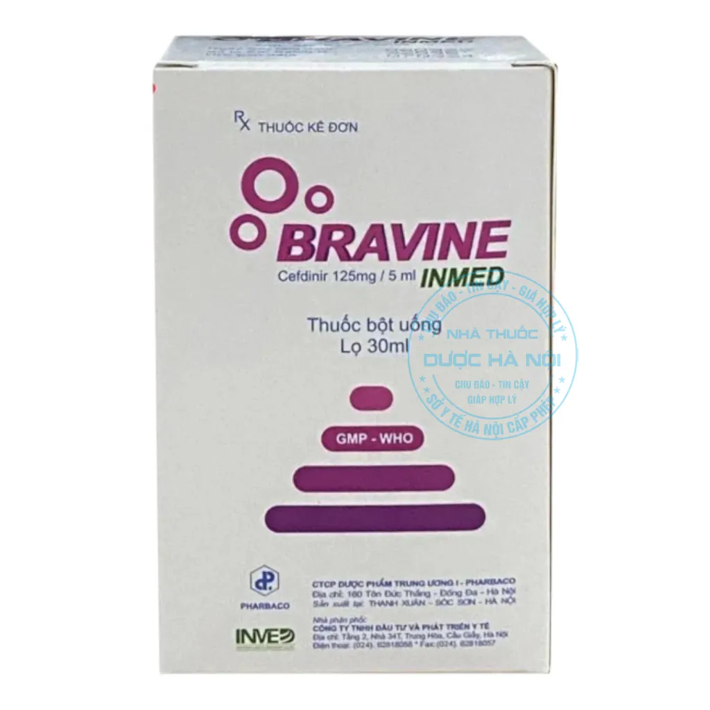 Thuốc Bravine Inmed 125mg/5ml