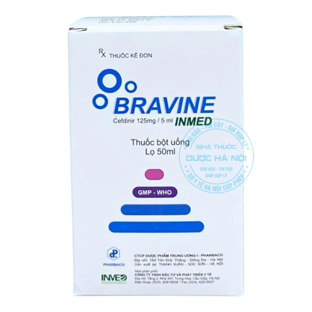Thuốc Bravine Inmed 125mg/5ml