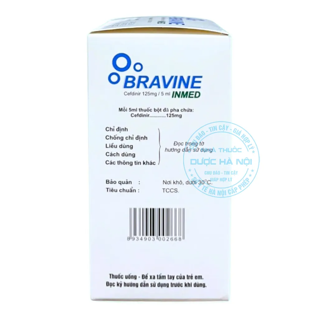 Thuốc Bravine Inmed 125mg/5ml
