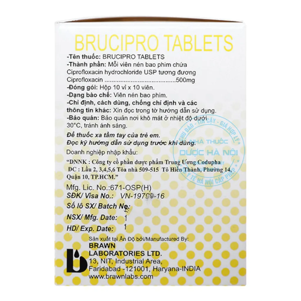 Thuốc Brucipro Tablets