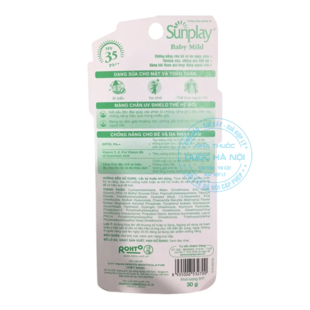Kem chống nắng Sunplay Baby Mild
