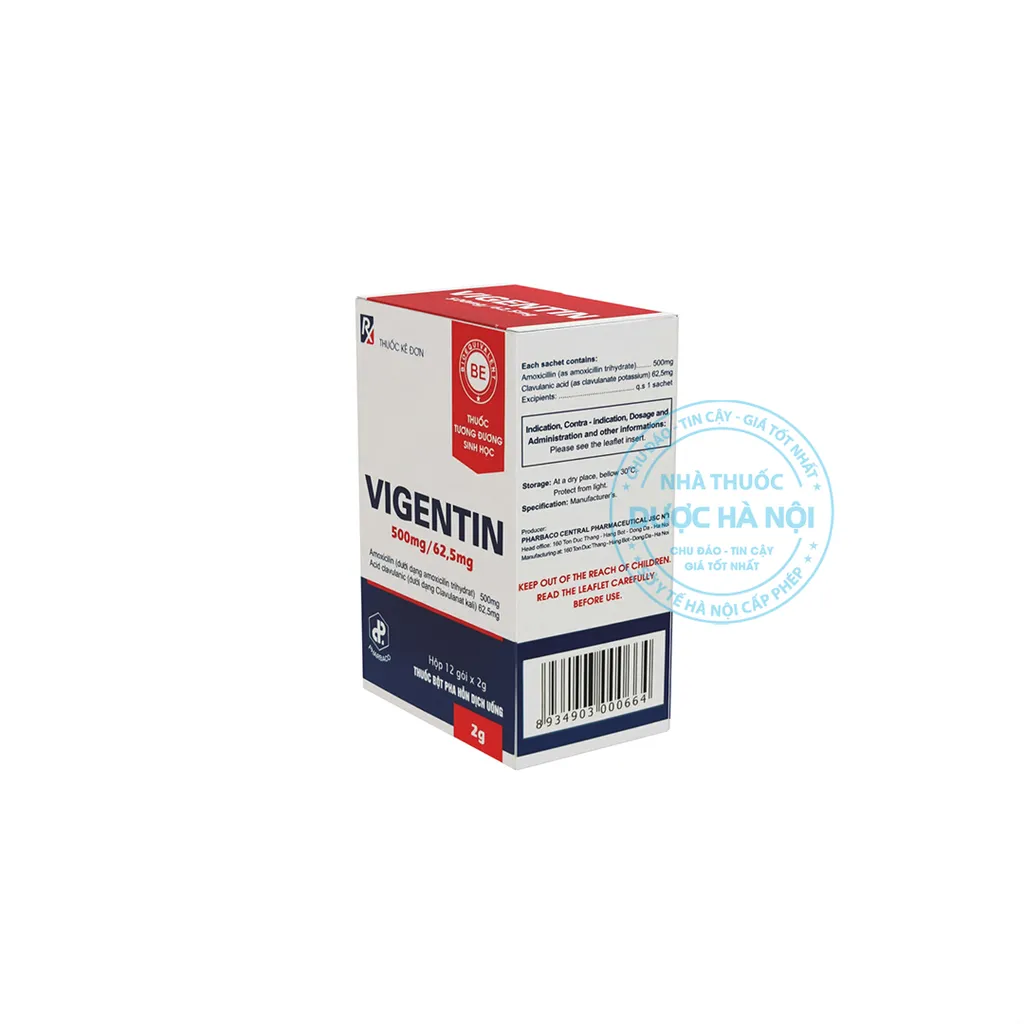 Thuốc Vigentin 500mg