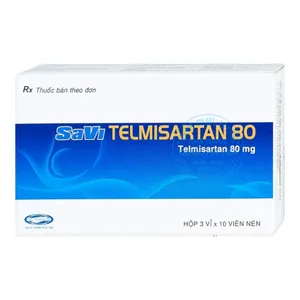 Thuốc Savi Telmisartan 80 điều trị tăng huyết